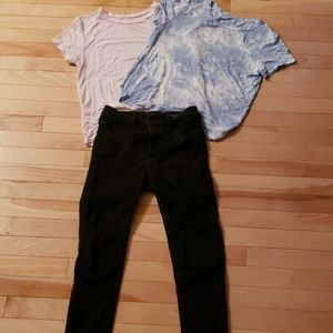 2!Tops! And Hollister Jean's! 0R
